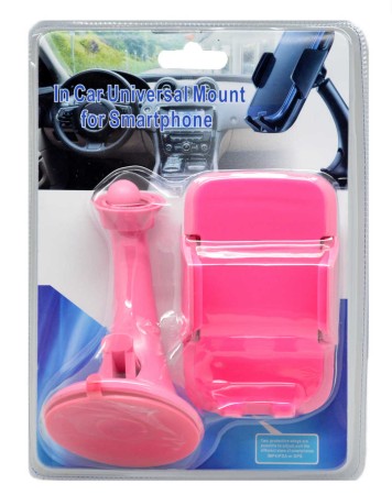 Universal Car Mount Ancus Pink for Smartphones 4'' to 5.7'' Inches