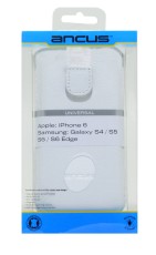 Case Protect Ancus for Nexus 5X / One A9 / Galaxy Grand Prime / iPhone 6/6S Old Leather White