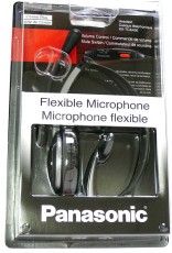Wired Headset Panasonic RP-TCA430 Black 2.5mm/3.5mm compatible with Panasonic, Philips, Gigaset Dect