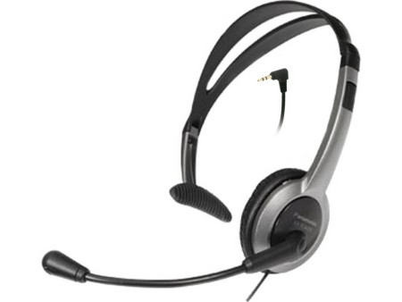 Wired Headset Panasonic RP-TCA430 Black 2.5mm/3.5mm compatible with Panasonic, Philips, Gigaset Dect