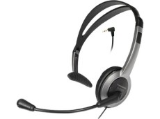 Wired Headset Panasonic RP-TCA430 Black 2.5mm/3.5mm compatible with Panasonic, Philips, Gigaset Dect