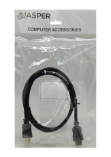 Data Cable Jasper HDMI 1.4 A Male To A Male Gold Plated CCS 3m Black