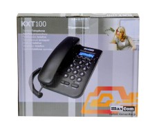 Telephone Maxcom KXT100 Black with Lcd and Security Keypad Lock