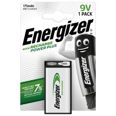 Rechargable Battery Energizer ACCU Recharge Power Plus HR22 size 9V 175mAh