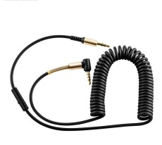 Audio Cable Hoco UPA02 3.5mm Male to 3.5mm Male 2m. Black with microphone