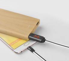 Data Cable Hoco U29 LED Display USB to Micro-USB 2A Fast Charging White 1m