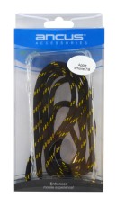 Case Ancus Crossbody for Apple iPhone 7 / 8 / SE (2020) Transparent with Yellow-Back Strap