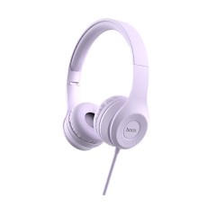 Headphone Stereo Hoco W21 Graceful Charm 3.5mm with Microphone Purple