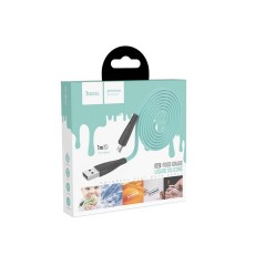 Data Cable Hoco X42 USB 2.4A Fast Charging to Micro-USB with Liquid Silicone 1m. Green