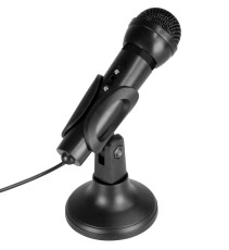 Computer Microphone Media-Tech MT393 Black with ON/OFF button and removable Desk Stand