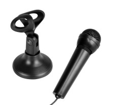Computer Microphone Media-Tech MT393 Black with ON/OFF button and removable Desk Stand