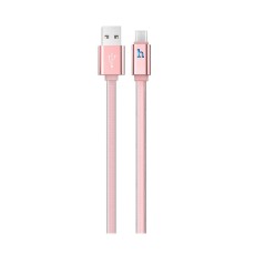 Data Cable Hoco UPL 12 Plus USB 2.4A to Micro-USB with PVC Jelly and Bright Indicator 1.2m. Rose Gold