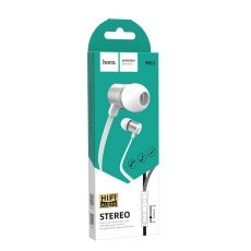 Hands Free Hoco M63 Ancient Sound Earphones Stereo 3.5 mm Silver with Micrphone and Operation Control Button