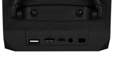 Compact Bluetooth speaker BOOMBOX LT 300W , FM radio, MP3 player, possibility to connect microphone, powered with removable lithium battery, sockets AUX, USB, microSD sokets, music power 300W PMPO.