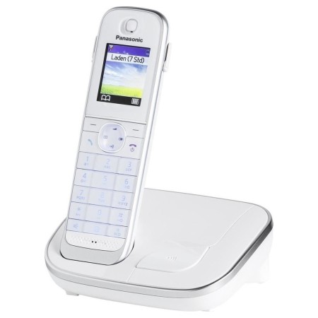 Refurbished (Exhibition) Dect/Gap Panasonic KX-TGJ310GRW White with Hands Free Connectivity