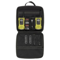 Walkie Talkie Motorola Go Anywhere PMR T92 IP67 Black-Yellow with Led Torch and Hands Free Connector 2.5mm. Coverage 10km