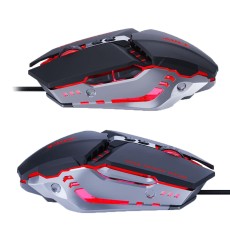 Wired Mouse iMICE T80 Gamer 6D with 6 Buttons, 3200 DPI LED Lightning. Black