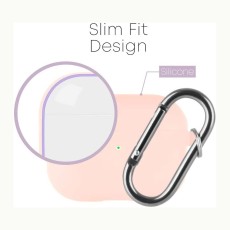 Silicone Case Goospery for Airpods Pro Pink with Hook