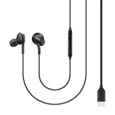 Hands Free Stereo Samsung Earphones EO-IC100BB Type-C Blackwith Microphone and 1.2m Power Button