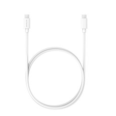 Data Cable Ancus Flow E44 USB-C σε USB-C 2.0A 480Mbps Data Transfer 1m White