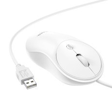 Wired Mouse Hoco GM13 Esteem with 3 Buttons White