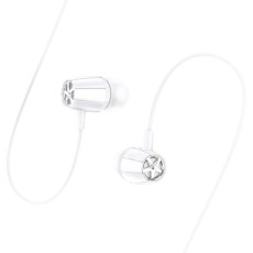 Hands Free Hoco M88 Graceful Earphones Stereo 3.5mm White with Micrphone1,2m  and Operation Control Button