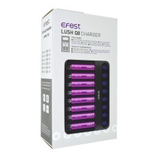 Efest LUSH Q8 Battery Charger with 8 Positions Battery Indicator compatible with Batteries: 10340-18700 και 20700-26650