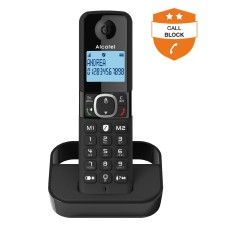 Alcatel F860 DUO Cordless Digital Telephone with Open Listening and Call Barring Black