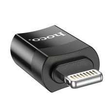 Hoco UA17 Lightning Adapter in USB-C Support 2A charging and data transfer functions Black