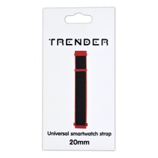 Spare Strap Trender TR-NY20BKRD Nylon 20mm Red-Black