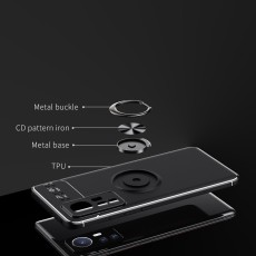 Case Ancus Autofocus Shock Proof with Ring Holder για Xiaomi 12  Xiaomi 12X Black