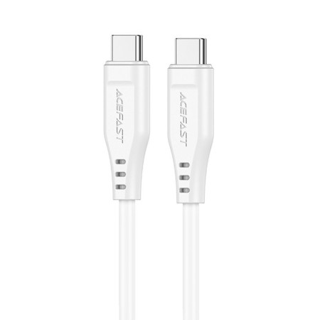 Data Cable Acefast C3-03 USB-C to USB-C Braided 3A 60W 1.2m White