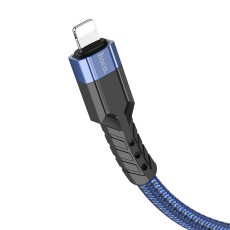 Data Cable Hoco U110 USB-C to Lightning Braided PD20W 3A Blue 1.2m Extra Durability