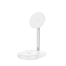 Wireless Charger Pad Hoco CW40 Noble 3-in-1 5V/2A 9V/3A Fast Charging 15W White