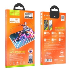 Tempered Glass Hoco A32 Anti Reflective Dustproof 0.33mm για Apple iPhone 14 Pro Max Black