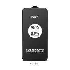 Tempered Glass Hoco A32 Anti Reflective Dustproof 0.33mm για Apple iPhone 14 Pro Black