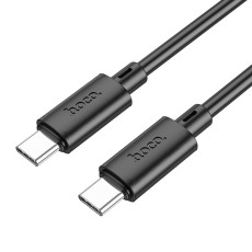 Data Cable Hoco X88 USB-C to USB-C 60W for Fast Charging and Data Transfer 1m Black