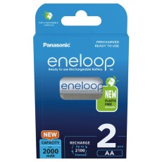 Rechargeable Battery Panasonic Eneloop BK-3MCDE/2BE 2000 mAh size AA Ni-MH 1.2V Τεμ. 2