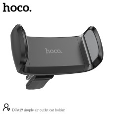 Car Mount in-air outlet Hoco DCA19 Mini 360° Black for Devices 50-80mm