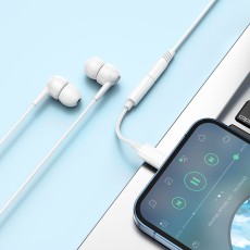 Adapter Hoco LS34 Lightning to 3.5 White Original IC Compatible with all Lightning Devices