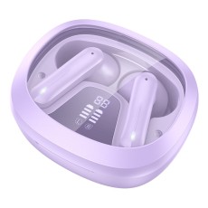 Wireless Hands Free Hoco EQ6 Shadow TWS V5.3 320mAh 7h Talk Time with LED display and Siri Compatible Purple