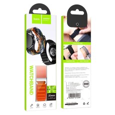 Watchband Hoco WH05 Climbing Series Nylon for Samsung Huawei Xiaomi Vivo OPPO etc 20mm Universal Orange