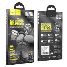 Tempered Glass Hoco Premium Series G1 0.33mm Flash Attach Full Silk Screen HD for Apple 15
