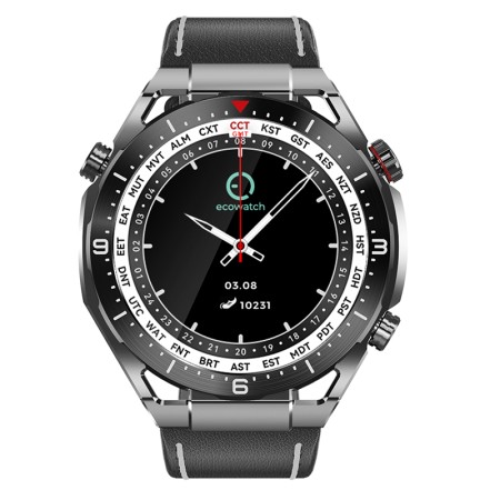 Ecowatch 1 is a smart watch that combines performance and functionality in a stylish and functional design. With a clear 1.95-inch touch screen, it offers a refined user experience. Ecowatch 2 has a 230mAh capacity battery that ensures long battery life,