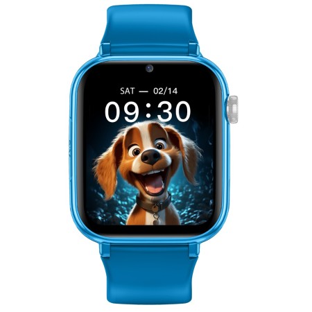 Smartwatch Maxcom FW59 Kiddo 4G GPS IP65 670mAh with 1.85” IPS 20mm Silicon Band and SOS Button Blue