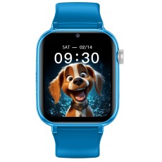 Smartwatch Maxcom FW59 Kiddo 4G GPS IP65 670mAh with 1.85” IPS 20mm Silicon Band and SOS Button Blue