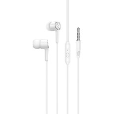 Hands Free Hoco M104 Gamble Universal Earphones Hi-Fi Stereo 3.5mm White 1.2m