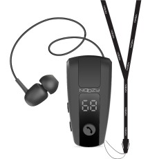 Bluetooth Hands Free Noozy Roller BH69 Bluetooth V.5.2 withLED Screen Vibration Alert Multi Pairing Black