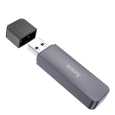Memory Card Reader HB45 Spirit 2-in-1 USB 3.0 up to 5Gbps and 2TB for Mico SD and SD Metal Grey