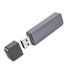Memory Card Reader HB45 Spirit 2-in-1 USB 2.0 up to 480Mbps and 2TB for Mico SD and SD Metal Grey